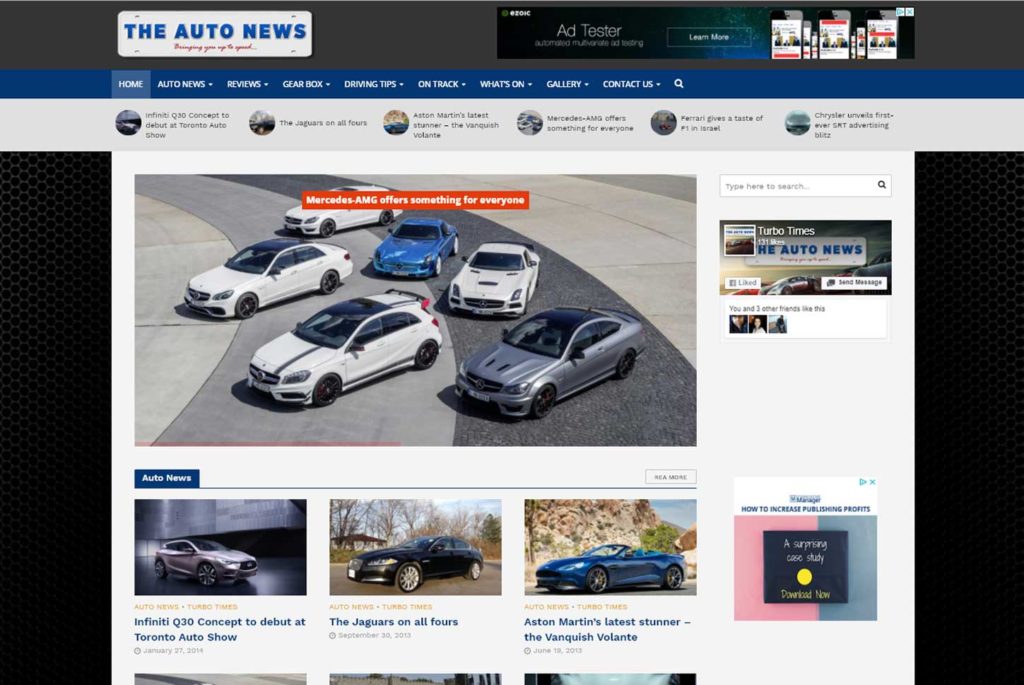 The Auto News Website