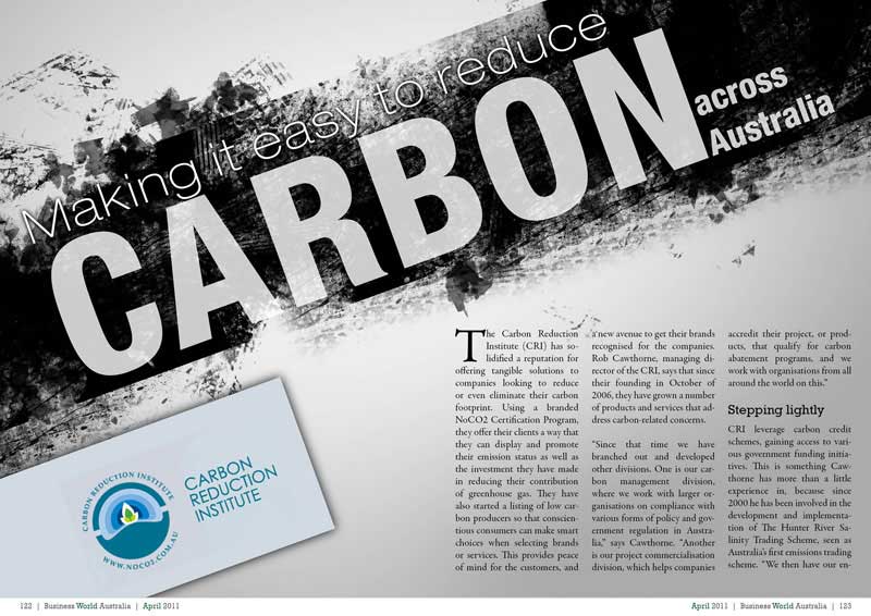 carbon-reduction Magazine Layout Design