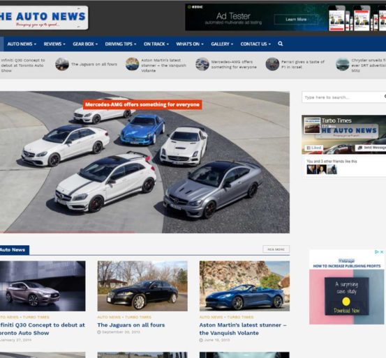 The Auto News Website